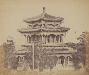 Suuri keisarillinen palatsi Yuen Min Yuen, Pekin, Ennen palamista, 18. lokakuuta 1860 tekijältä Felice Beato