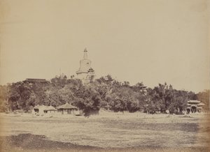 Suuri pagodi keisarillisessa talvipalatsissa Pekinissä, 29. lokakuuta 1860 tekijältä Felice Beato