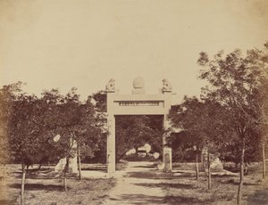 Hauta Palichianin lähellä, hyökkäyksen alkamispaikka 21. syyskuuta 1860 tekijältä Felice Beato
