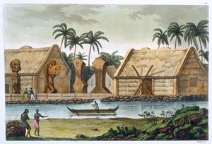 "Tamahamahin hauta Kaiakakooassa, Sandwichsaaret", c1820-1839
