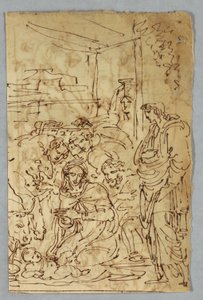 Paimenten palvonta; Pyhän Mikaelin kaarikulma Rafaelin jälkeen; Pyhä Margarite Rafaelin jälkeen; Aloof de Wignancourt kirjoittanut Caravaggio; Putti; Tutkimus tulvasta; Verso: Sijoitus Volterran jälkeen; Pyhä Ceclia Rafaelin jälkeen; Osuus Henrik IV:n avio tekijältä Felice Giani