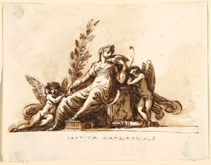 Avioliitto, Corneglia-huone, Palazzo Cavina, Faenza tekijältä Felice Giani