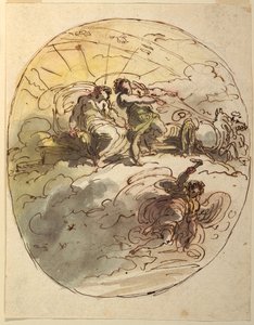 Phaeton Bidding Apollon jäähyväiset tekijältä Felice Giani