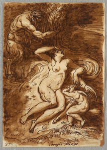 Venus ja Cupid ja Satyr, tutkimus Correggion jälkeen tekijältä Felice Giani