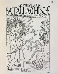 Cuzcon taistelu: Inca Manco Capacin piiritys valloittajien miehittämässä kaupungissa, n. 1536 (kaiverrus) tekijältä Felipe Huaman Poma de Ayala