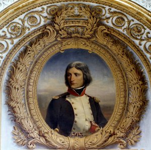 Napoleon Bonaparten (1769-1821) muotokuva univormussa Korsikan ensimmäisen pataljoonan everstiluutnanttina vuonna 1792 Henri-Felix-Emmanuel Philippoteaux