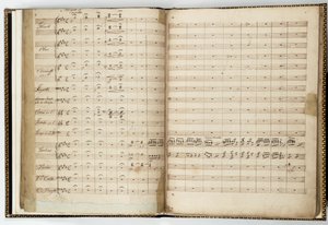 Felix Mendelssohnin käsikirjoitus "Kesäyön unelma". tekijältä Felix Bartholdy Mendelssohn