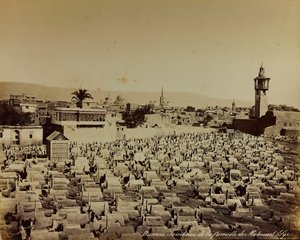 Albumi "Damas et Baalbek": Muhammedin perheen hautausmaa Damaskoksessa tekijältä Félix Bonfils