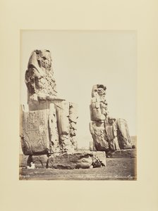 Theba. Memnonin kolossit (Egypti) tekijältä Félix Bonfils