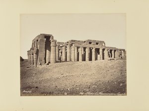 Theba. Rhamesséion (Egypti) tekijältä Félix Bonfils