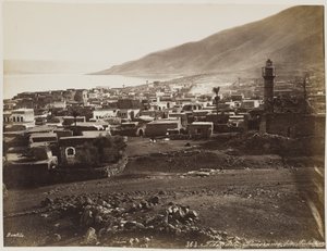 Tiberias, Panorama Lae Palestine #363 tekijältä Félix Bonfils