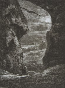 Jäähyväiset Karpatzille, 1857. tekijältä Felix Bracquemond