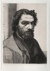 Alphonse Legros, 1861, painettu 1875. tekijältä Felix Bracquemond