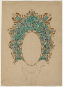 Käsipeilin mallit, c. 1900-1902. tekijältä Felix Bracquemond