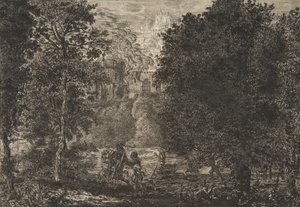 Liekki on lähellä tulta, noin 1853-5. tekijältä Felix Bracquemond