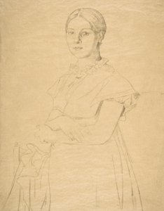Madame Granger, Ingresin mukaan, 1867. tekijältä Felix Bracquemond