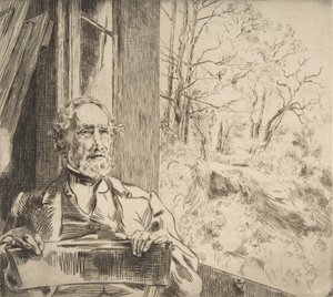 Meyer-Heinen muotokuva, 1872. tekijältä Felix Bracquemond