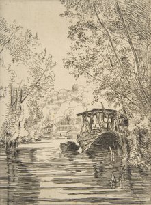 Dyerin vene Bas-Meudon, n. 1868. tekijältä Felix Bracquemond