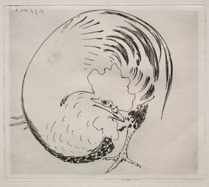 High-Fired Service: Rooster, c. 1860. tekijältä Felix Bracquemond