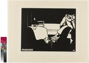 Viisi O" Kello, levy seitsemän julkaisusta Intimacies, 1898 tekijältä Felix Edouard Vallotton