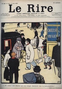Hei! Valmentaja! Le Rire -lehden kansi, 23. kesäkuuta 1898, Felix Vallottonin piirros tekijältä Felix Edouard Vallotton