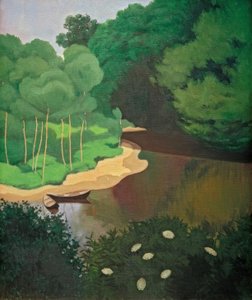 La Dordogne à Carennac tekijältä Felix Edouard Vallotton