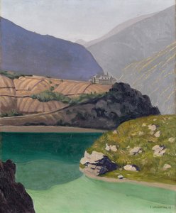 Lake Geronde, Sierre, 1919 tekijältä Felix Edouard Vallotton