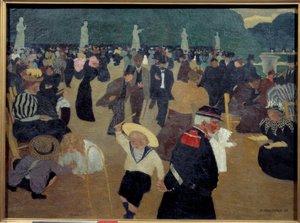 Felix Vallottonin Luxemburgin puutarhamaalaus (1865-1925) tekijältä Felix Edouard Vallotton