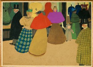 Les Passants tekijältä Felix Edouard Vallotton