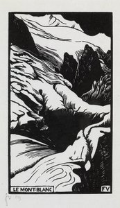 Mont Blanc, 1892 tekijältä Felix Edouard Vallotton