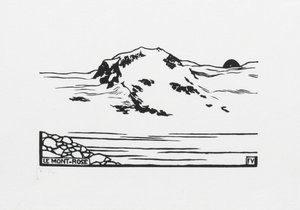 Mont-Rose, 1892 tekijältä Felix Edouard Vallotton