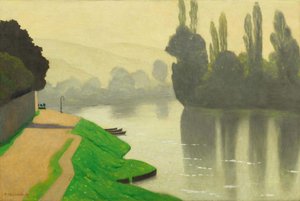 Morning Mist at Andelys, 1917. tekijältä Felix Edouard Vallotton