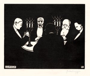 Pokeri, 1896. tekijältä Felix Edouard Vallotton