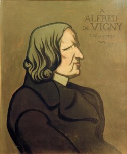 Portrait de Vigny, koristeellinen maalaus tekijältä Felix Edouard Vallotton