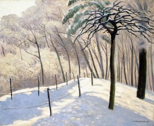 Luminen maisema Bois de Boulognessa; Luminen maisema Bois de Boulognessa, 1905 tekijältä Felix Edouard Vallotton
