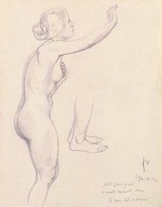 Tutkimus Perseukselle ja Andromedalle, 1918 tekijältä Felix Edouard Vallotton