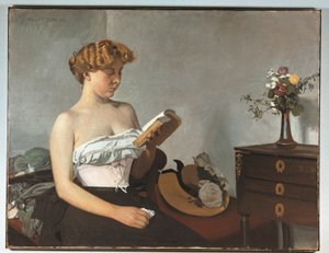 Sveitsi, Bern, Femme Lisant (lukeva nainen) tekijältä Felix Edouard Vallotton