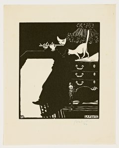 Huilu, sarjasta "Soittimet", 1896-97 tekijältä Felix Edouard Vallotton