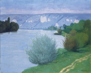 Seine lähellä Les Andelysiä, 1916 tekijältä Felix Edouard Vallotton