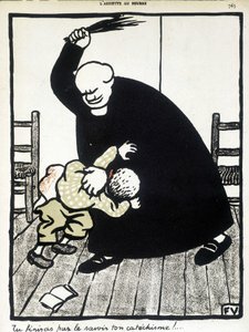 Saat selville katekismuksen. - Félix Vallottonin "The Christian School", "L
