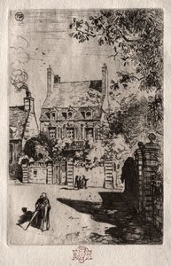 Maakunnassa: House at Orléans, n. 1875. tekijältä Felix Hilaire Buhot