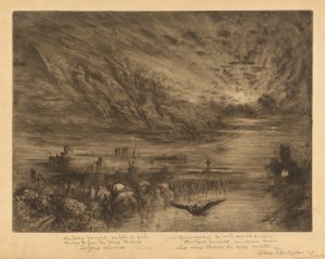 Les Esprits des Villes Mortes Spirits from the Cities of the Dead, 1885. tekijältä Felix Hilaire Buhot