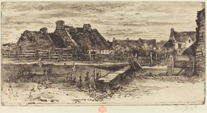 Suuret mökit, 1881. tekijältä Felix Hilaire Buhot