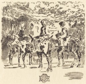Luchonin pienet aasit, 1873. tekijältä Felix Hilaire Buhot