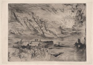 Spirits of Dead Cities The Spirits of Dead Cities, 1860-98. tekijältä Felix Hilaire Buhot