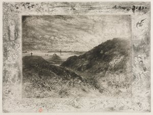 Cliff, Saint Malon lahti tekijältä Felix Hilaire Buhot