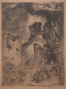 Crossing, c. 1880. tekijältä Felix Hilaire Buhot