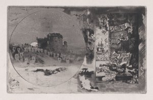 Pöllölinna, 1867-98. tekijältä Felix Hilaire Buhot