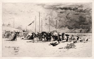 Squall Trouvillessa tekijältä Felix Hilaire Buhot