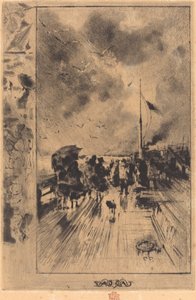 Pier Englannissa, 1879. tekijältä Felix Hilaire Buhot